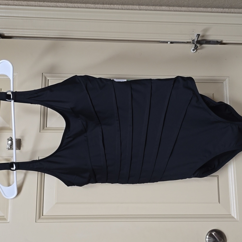 DKNY Black One Piece Swimsuit, NWT, XL